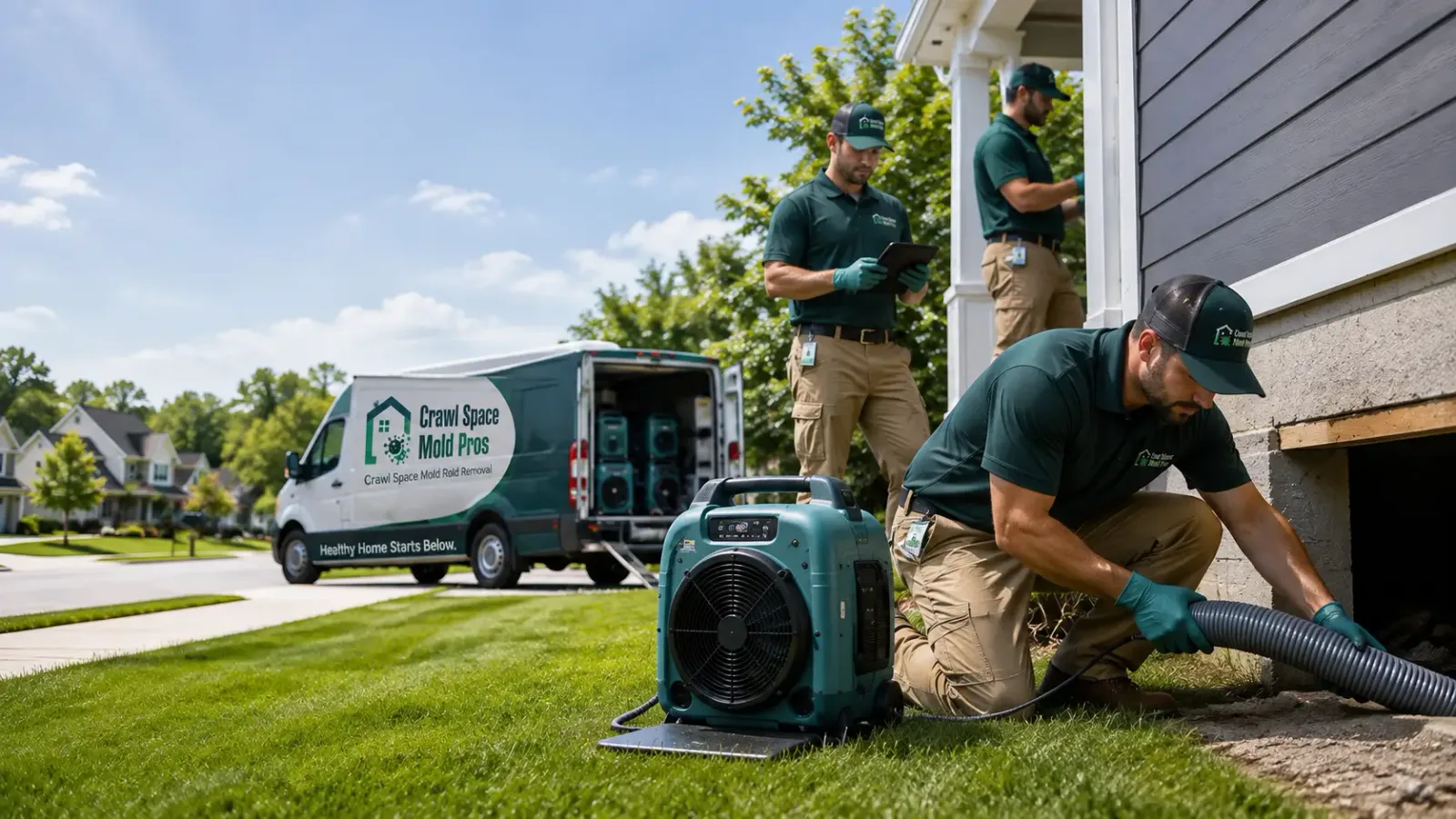 Crawl Space Mold Removal in Reynolds, IL